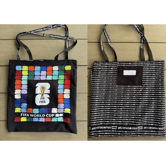 FIFA World Cup 2026 Tote Bag Official Logo We Are 26 Merchandise Reusable - Picture 1 of 5